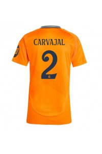 Fotbalové Dres Real Madrid Daniel Carvajal #2 Dámské Venkovní Oblečení 2024-25 Krátký Rukáv